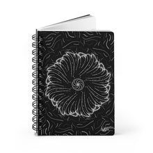 Load image into Gallery viewer, Isabelle&#39;s Flow - Black and White  - Spiral Bound Journal
