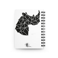 Load image into Gallery viewer, Black And White Rhino - Spiral Bound Journal
