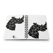 Load image into Gallery viewer, Black And White Rhino - Spiral Bound Journal
