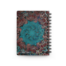 Load image into Gallery viewer, Deep Liquid - Brown Background - Spiral Bound Journal
