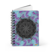 Load image into Gallery viewer, Purple and Blue Ocean - Spiral Bound Journal
