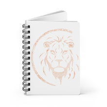 Load image into Gallery viewer, Fine Line Lion - Black  - Spiral Bound Journal
