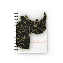 Load image into Gallery viewer, Golden Rhino - Spiral Bound Journal
