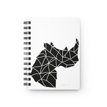 Load image into Gallery viewer, Black And White Rhino - Spiral Bound Journal
