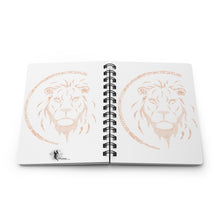 Load image into Gallery viewer, Fine Line Lion - Black  - Spiral Bound Journal
