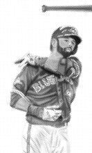 Load image into Gallery viewer, Jose Bautista (NEWSPAPER - DOTS) - Baseball - Frameless Poster
