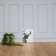 Load image into Gallery viewer, Deer Under The Stars (Black And White) - Canvas
