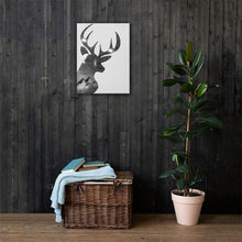 Load image into Gallery viewer, Deer Under The Stars (Black And White) - Canvas
