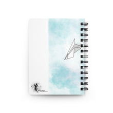 Load image into Gallery viewer, Paper Planes - Blue/White - Spiral Bound Journal
