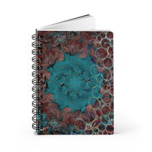 Load image into Gallery viewer, Deep Liquid - Brown Background - Spiral Bound Journal
