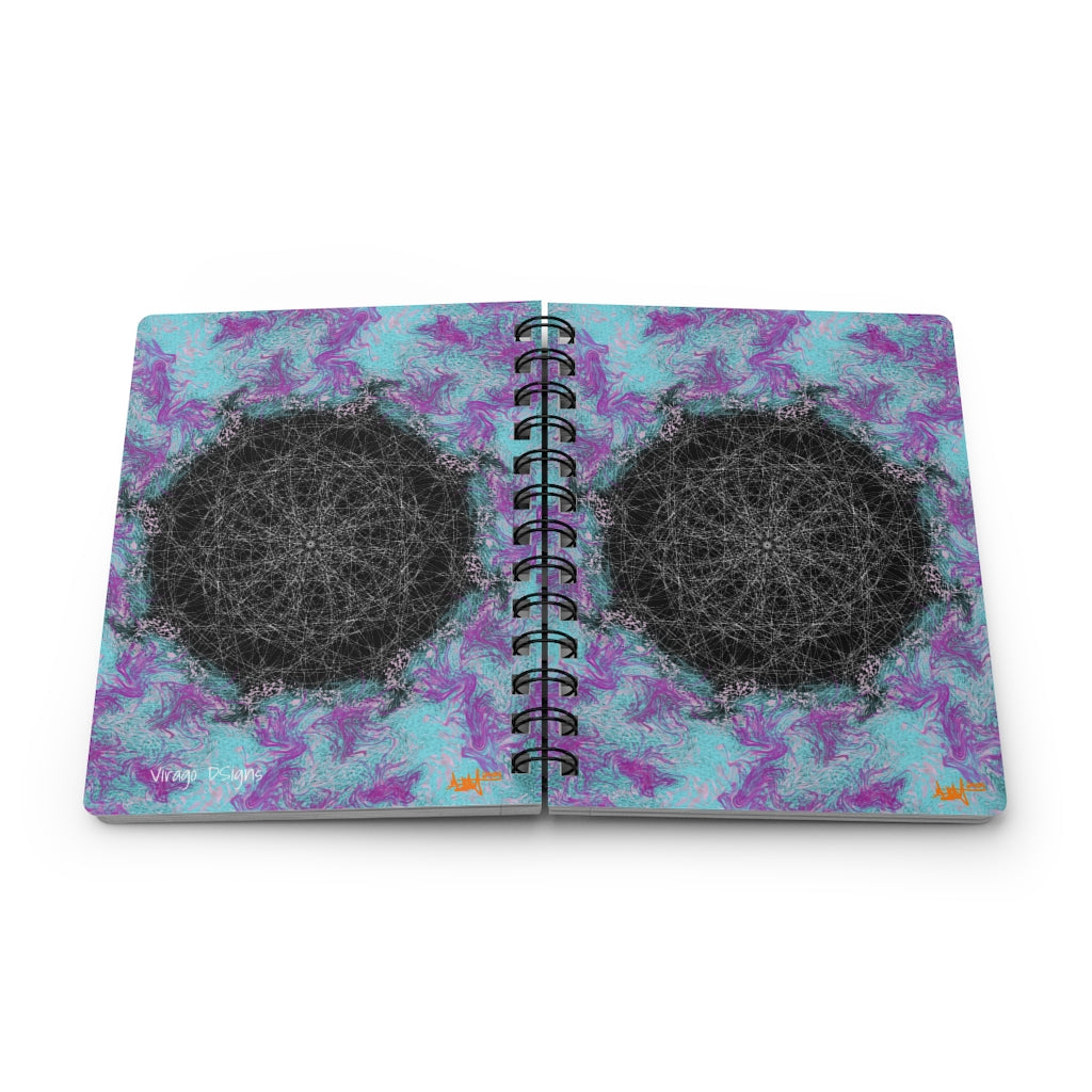 Purple and Blue Ocean - Spiral Bound Journal