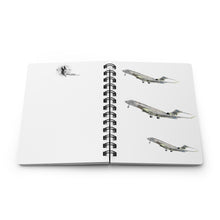 Load image into Gallery viewer, Global 7500 FTV 1 - White Background - Spiral Bound Journal
