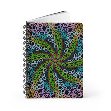 Load image into Gallery viewer, Rubber Band Man Flower - Spiral Bound Journal
