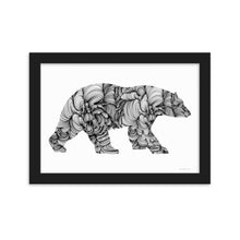 Load image into Gallery viewer, Polar Bear (Curves) - Framed Poster
