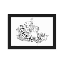 Load image into Gallery viewer, Mandala Canada (White) - Framed Poster
