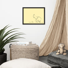 Load image into Gallery viewer, Baby Elephant - Yellow - Framed Matte Paper Poster
