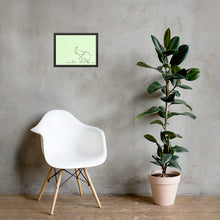 Load image into Gallery viewer, Baby Elephant - Green - Framed Matte Paper Poster
