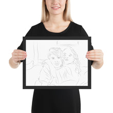 Load image into Gallery viewer, Custom Portrait - Sisters - Framed Matte Paper
