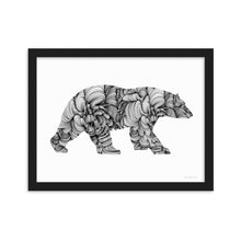 Load image into Gallery viewer, Polar Bear (Curves) - Framed Poster
