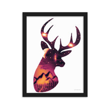 Load image into Gallery viewer, Deer Art - Framed Poster
