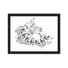 Load image into Gallery viewer, Mandala Canada (White) - Framed Poster
