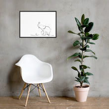 Load image into Gallery viewer, Baby Elephant - White - Framed Matte Paper Poster
