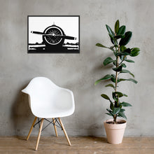 Load image into Gallery viewer, Water Colour - Radial Engine Aircraft - Framed Poster (Black)
