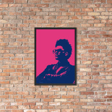 Load image into Gallery viewer, The Weeknd Wall Art - Watercolour (Pink and Blue) - Framed Poster
