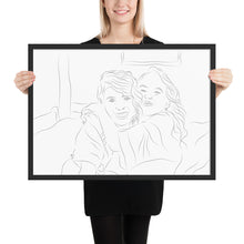 Load image into Gallery viewer, Custom Portrait - Sisters - Framed Matte Paper
