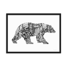 Load image into Gallery viewer, Polar Bear (Curves) - Framed Poster
