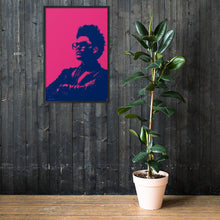 Load image into Gallery viewer, The Weeknd Wall Art - Watercolour (Pink and Blue) - Framed Poster
