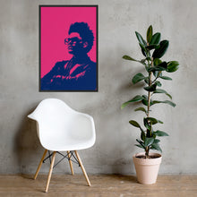 Load image into Gallery viewer, The Weeknd Wall Art - Watercolour (Pink and Blue) - Framed Poster
