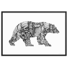 Load image into Gallery viewer, Polar Bear (Curves) - Framed Poster
