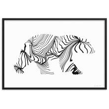 Load image into Gallery viewer, Polar Bear (Zebra Coat) - Framed Poster
