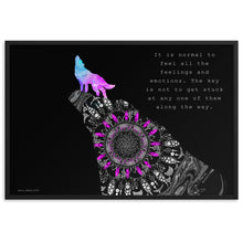 Load image into Gallery viewer, Mandala Wolf - Inspiration - Framed Poster
