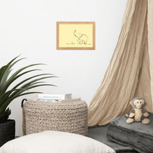 Load image into Gallery viewer, Baby Elephant - Yellow - Framed Matte Paper Poster
