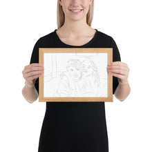 Load image into Gallery viewer, Custom Portrait - Sisters - Framed Matte Paper
