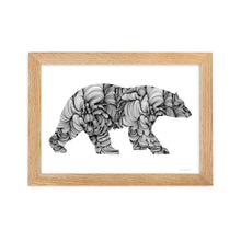 Load image into Gallery viewer, Polar Bear (Curves) - Framed Poster
