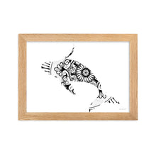 Load image into Gallery viewer, Mandala - Whale Art - Framed Poster
