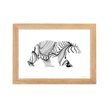 Load image into Gallery viewer, Polar Bear (Zebra Coat) - Framed Poster
