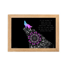 Load image into Gallery viewer, Mandala Wolf - Inspiration - Framed Poster
