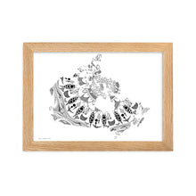 Load image into Gallery viewer, Mandala Canada (White) - Framed Poster
