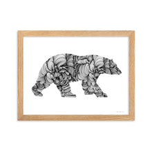 Load image into Gallery viewer, Polar Bear (Curves) - Framed Poster
