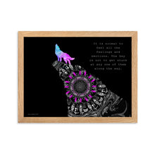 Load image into Gallery viewer, Mandala Wolf - Inspiration - Framed Poster
