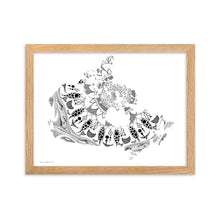 Load image into Gallery viewer, Mandala Canada (White) - Framed Poster
