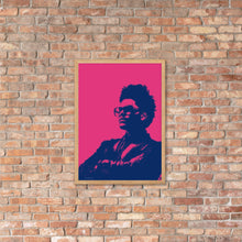 Load image into Gallery viewer, The Weeknd Wall Art - Watercolour (Pink and Blue) - Framed Poster
