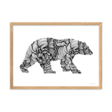 Load image into Gallery viewer, Polar Bear (Curves) - Framed Poster
