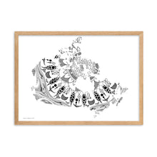 Load image into Gallery viewer, Mandala Canada (White) - Framed Poster
