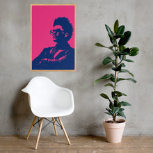 Load image into Gallery viewer, The Weeknd Wall Art - Watercolour (Pink and Blue) - Framed Poster
