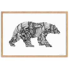 Load image into Gallery viewer, Polar Bear (Curves) - Framed Poster
